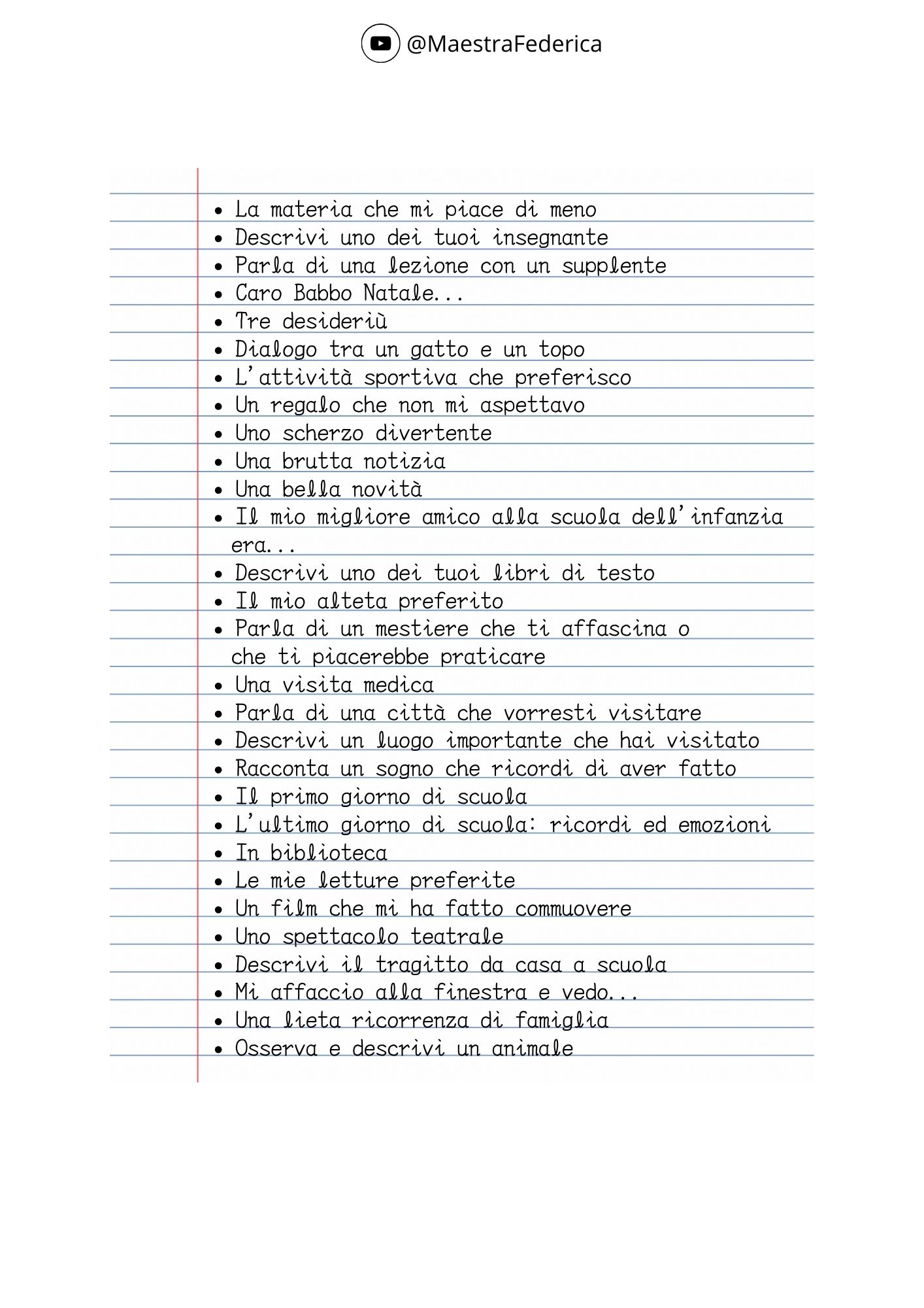 temi già svolti da copiare scuola media